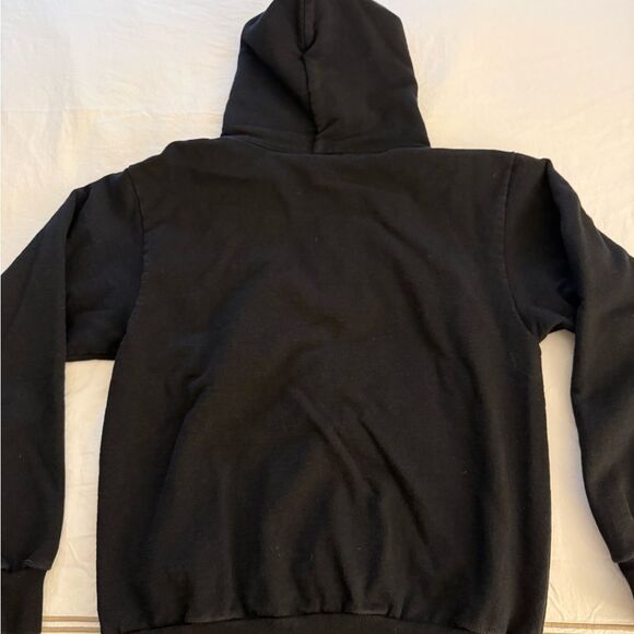 Los Angeles Apparel Alec Benjamin Flower Print Tour Black Hoodie. Unisex. - Picture 4 of 9